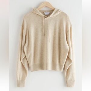 & Other Stories Tan Hooded Sweater